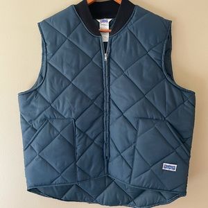 Big Smith Vintage Qulited Zipper Vest Size XL EUC